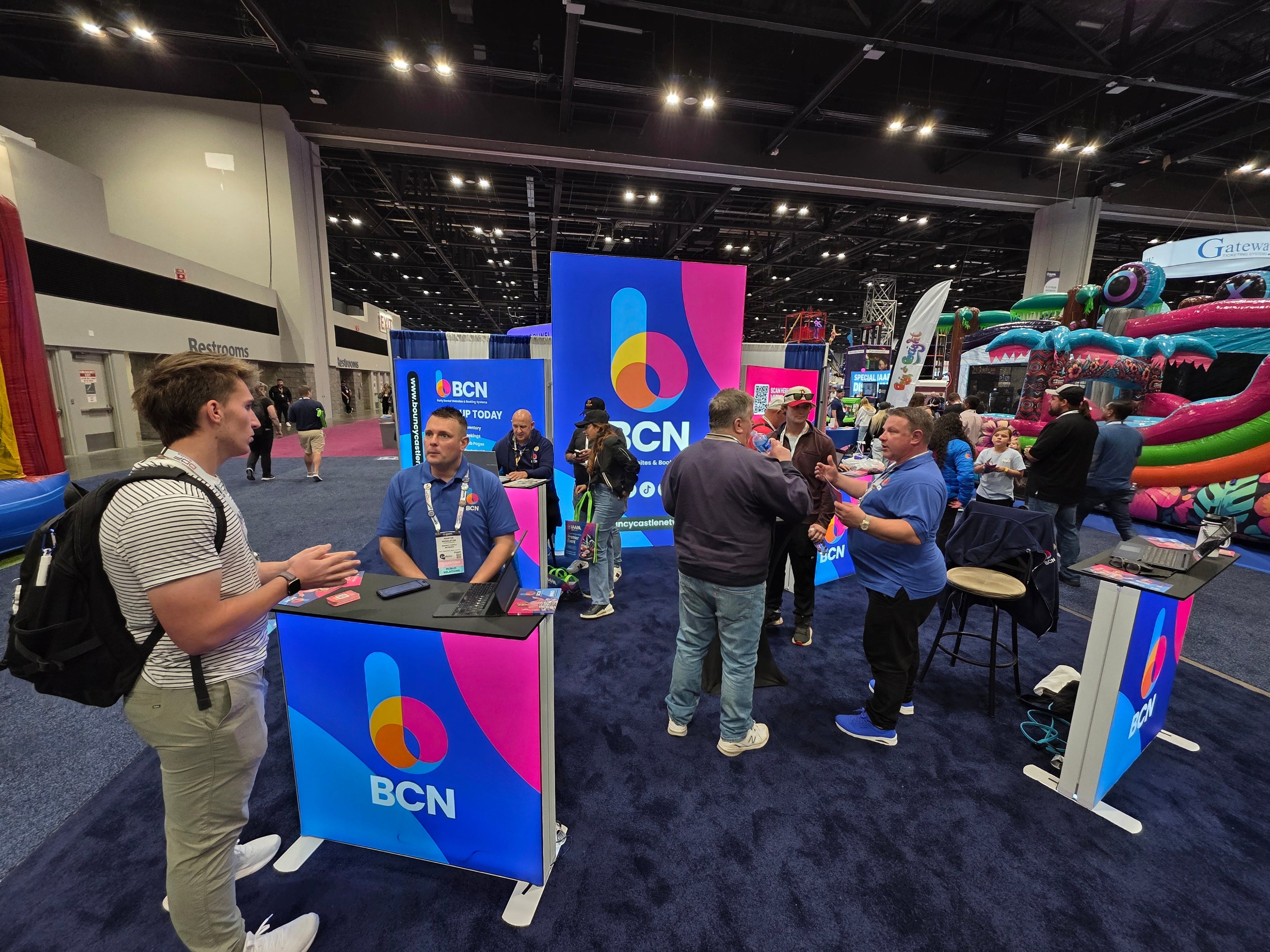 BCN websites at IAAPA signing customers up
