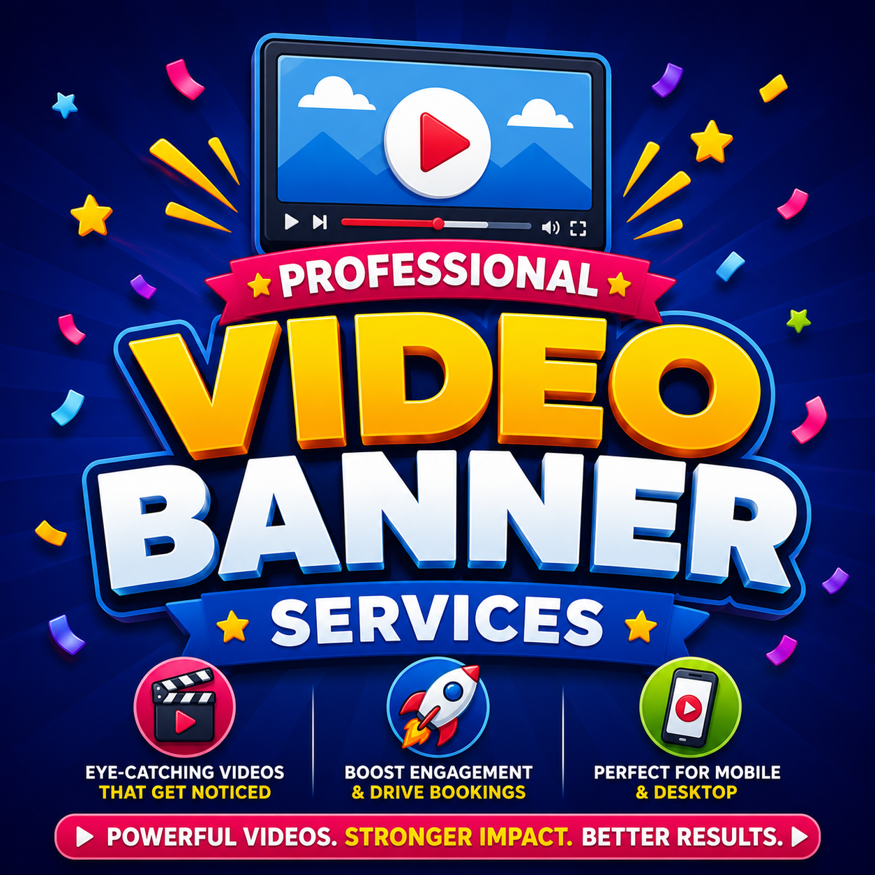 BCN Promo Video Banners – Mobile + Wide Format
