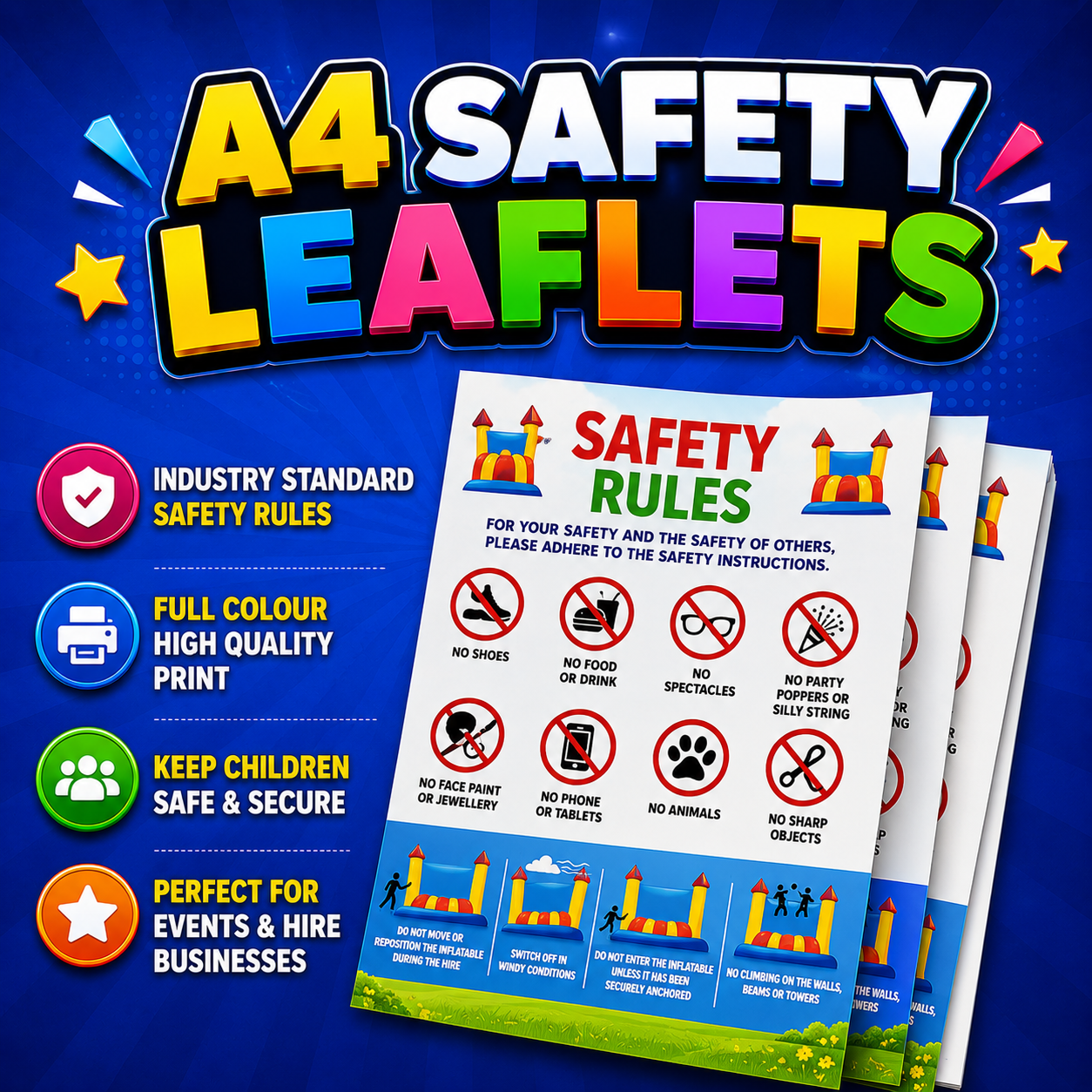 BCN Promo Safety Leaflets – A4 Single Sided (500)